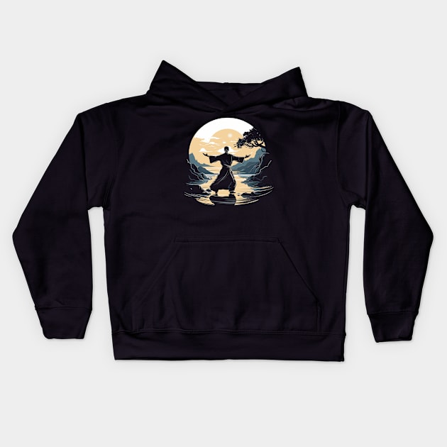 Tai Chi Kids Hoodie by VibrantCraftsCo